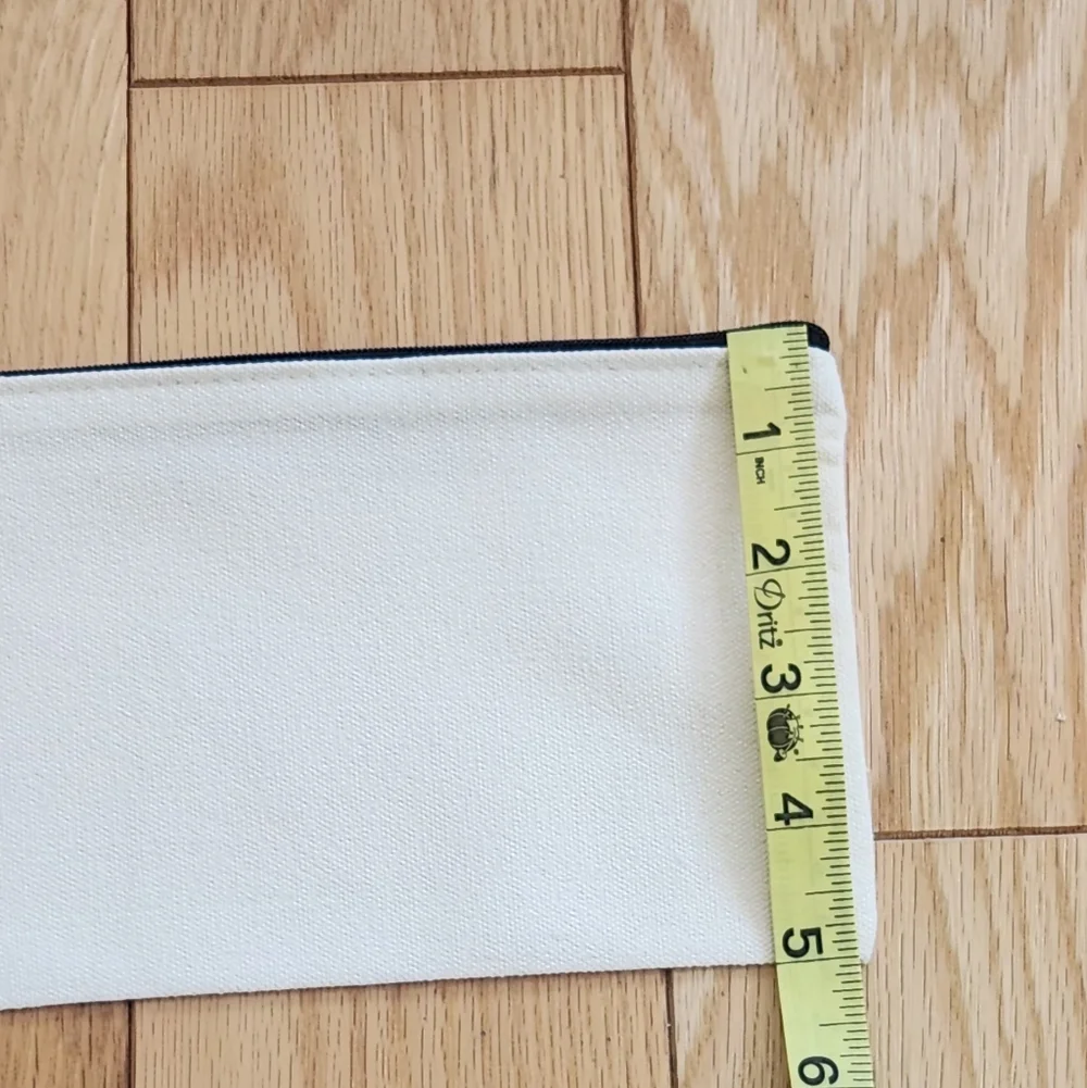 Initial F Floral Letter Organizing Zippered Pouch Or A Makeup Pouch
